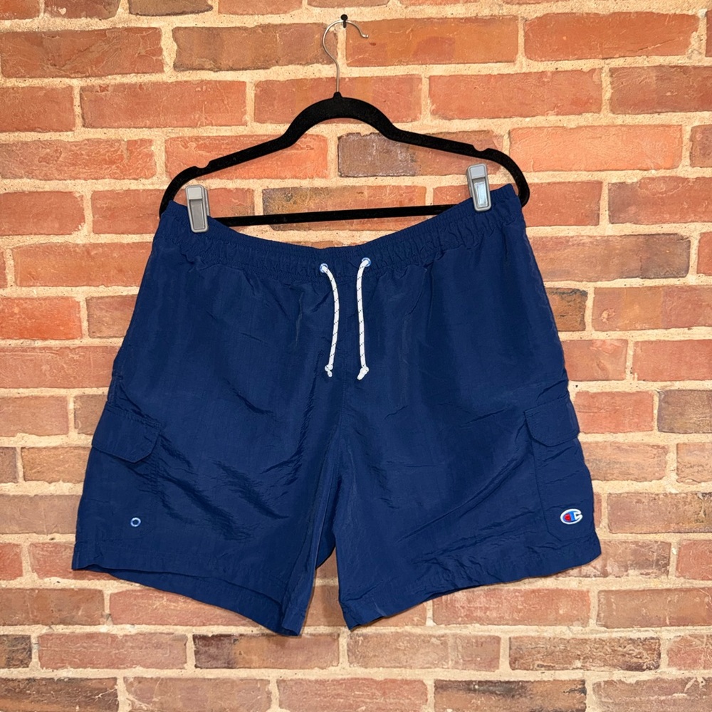 Champion Navy Shorts with Drawstring